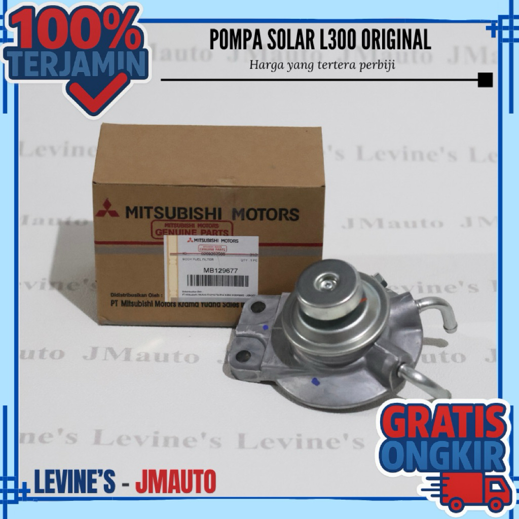 Pompa filter solar L300 diesel original MB129677 tutup filter solar L300 pompa filter solar original