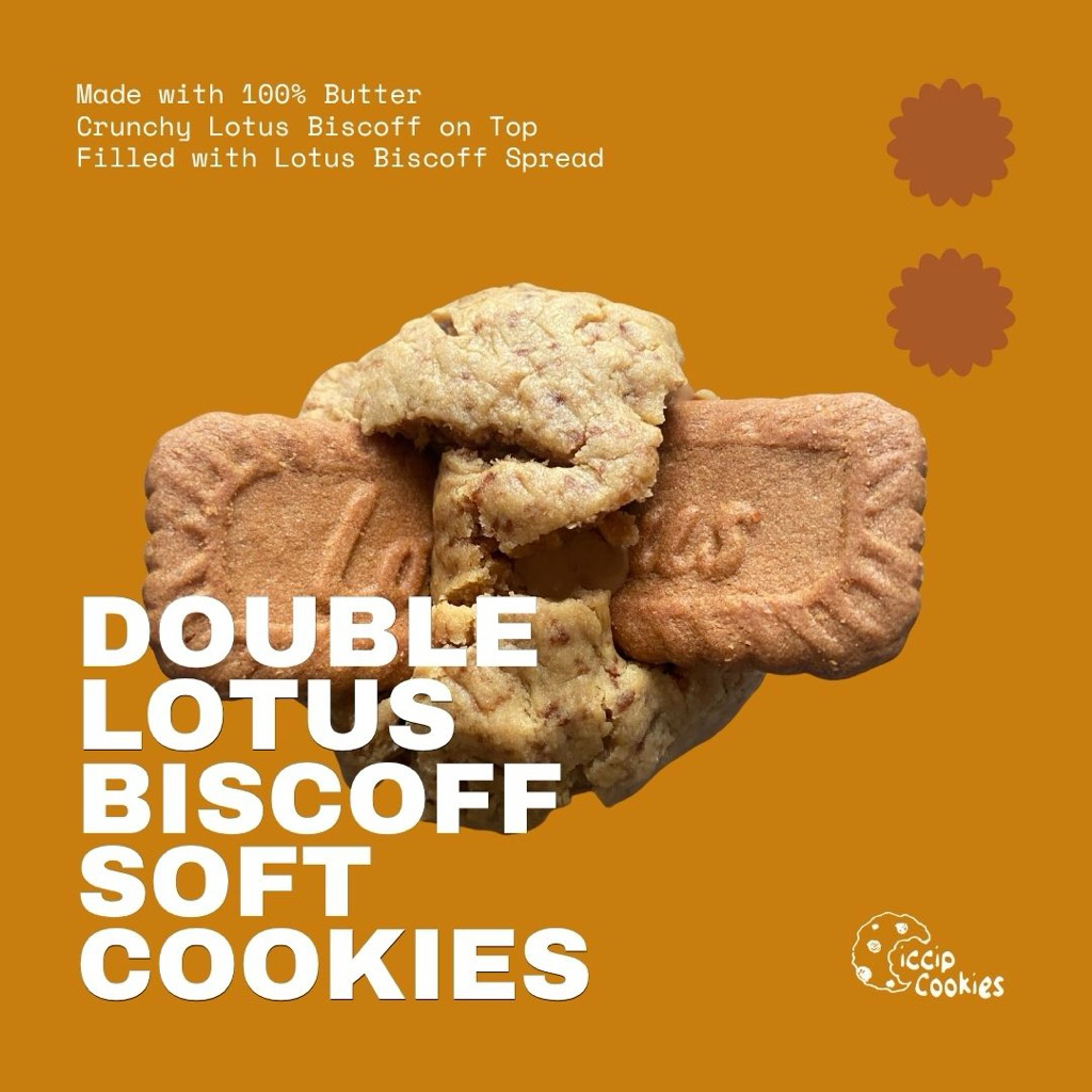 

Premium Soft Baked Cookies - Double Lotus Biscoff by Ciccip.Cookies
