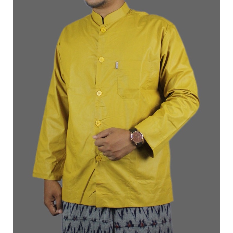 KODE F34K koko haibah merk asshahih baju muslim pria dewasa baju pria fashion muslim baju koko polos