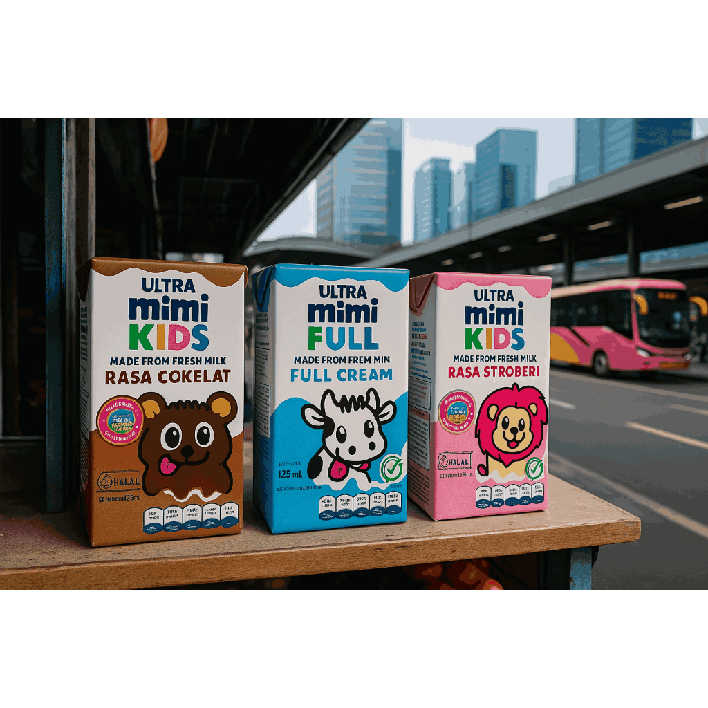 

Susu Ultra Mimi 125ml Satuan – Rasa Coklat, Strawberry, Full Cream | Susu Steril UHT Siap Minum