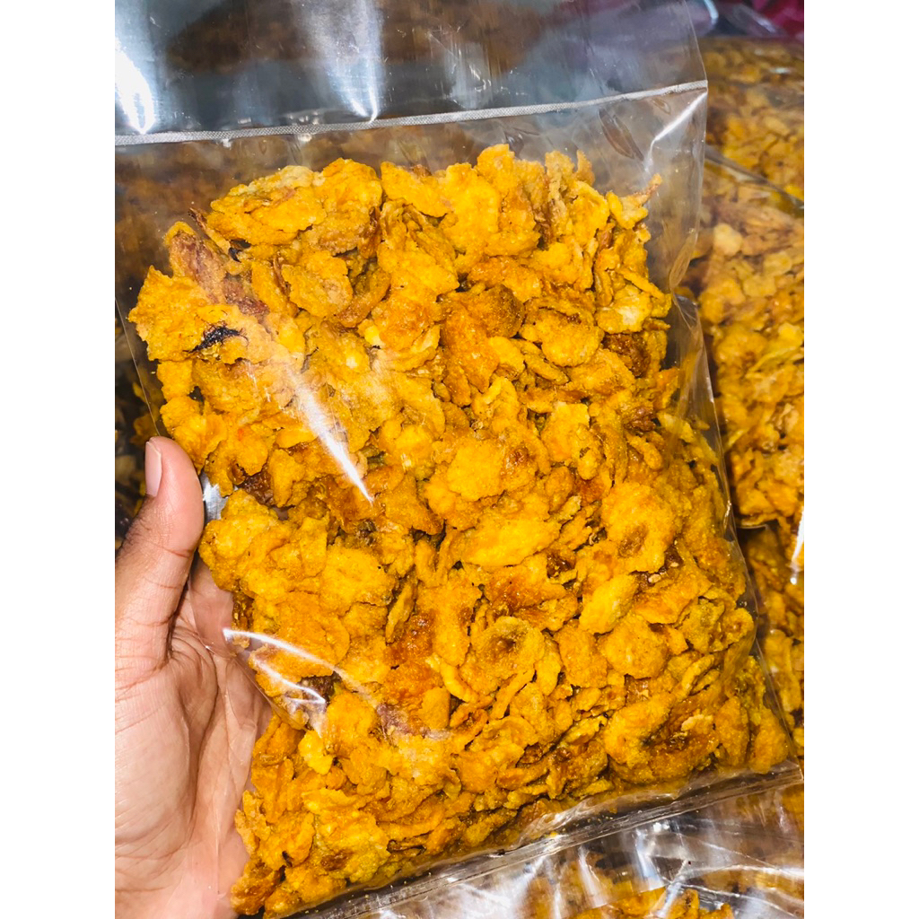 

Emping jagung/Emping pedas manis