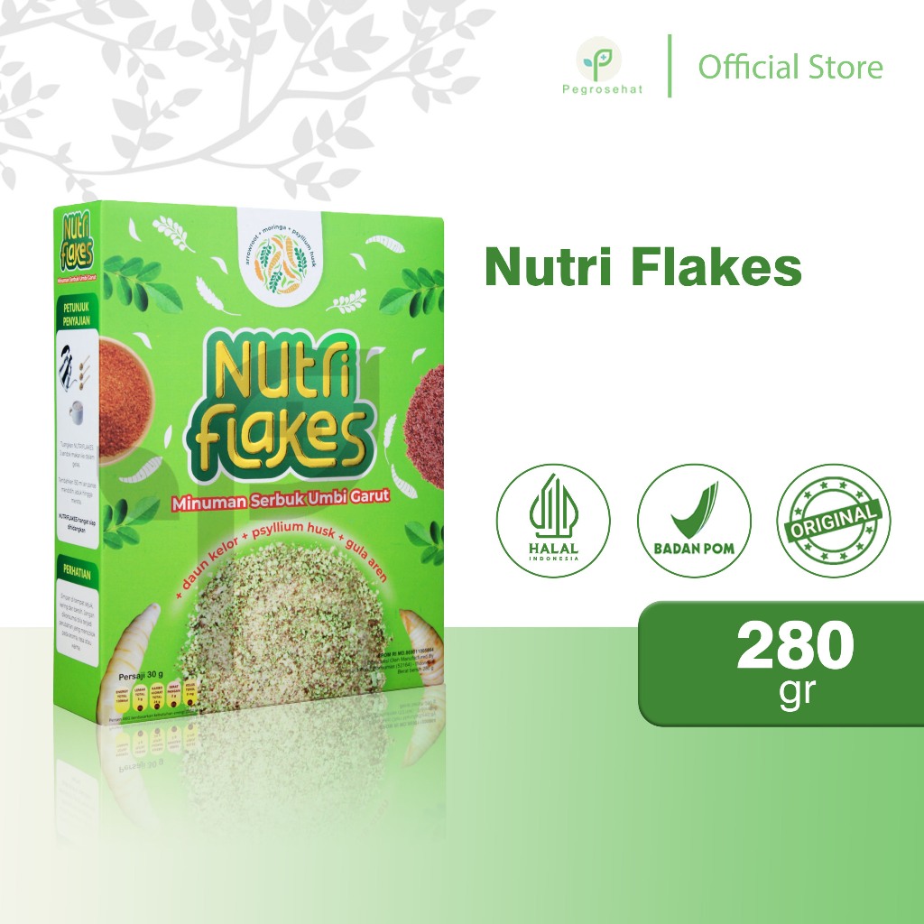 

Nutriflakes Umbi Garut 280 gr