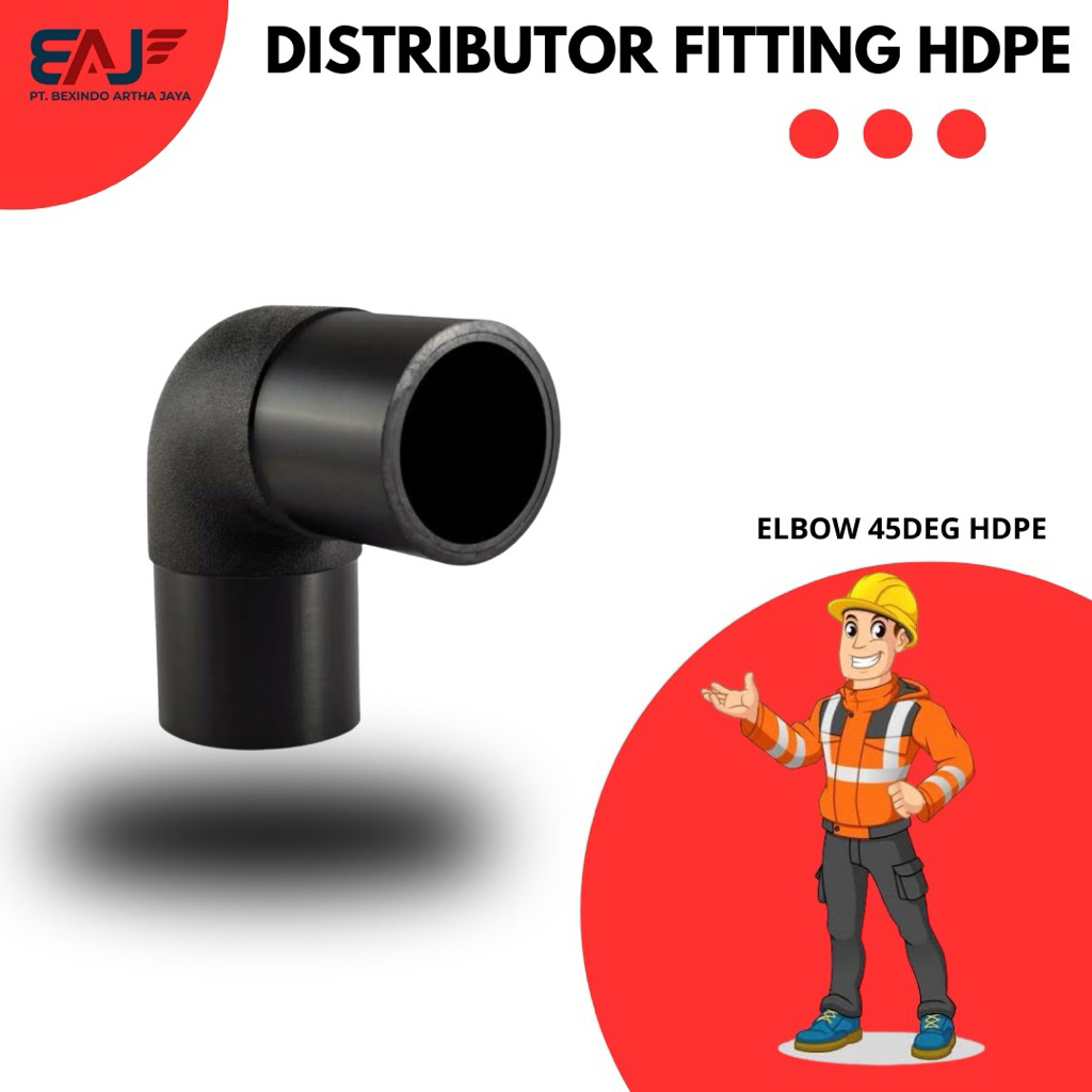 Elbow Hdpe 90Deg 160mm Pn10 - Elbow Butt Fusion 160mm - Elbow Hdpe 6" Inch Pn10