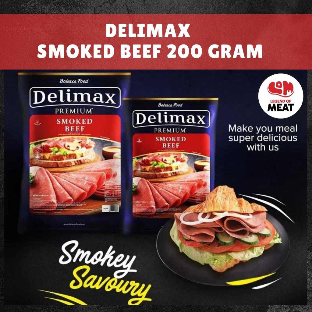 

Delimax Smoked Beef 200g – Daging Asap Praktis & Lezat untuk Segala Menu