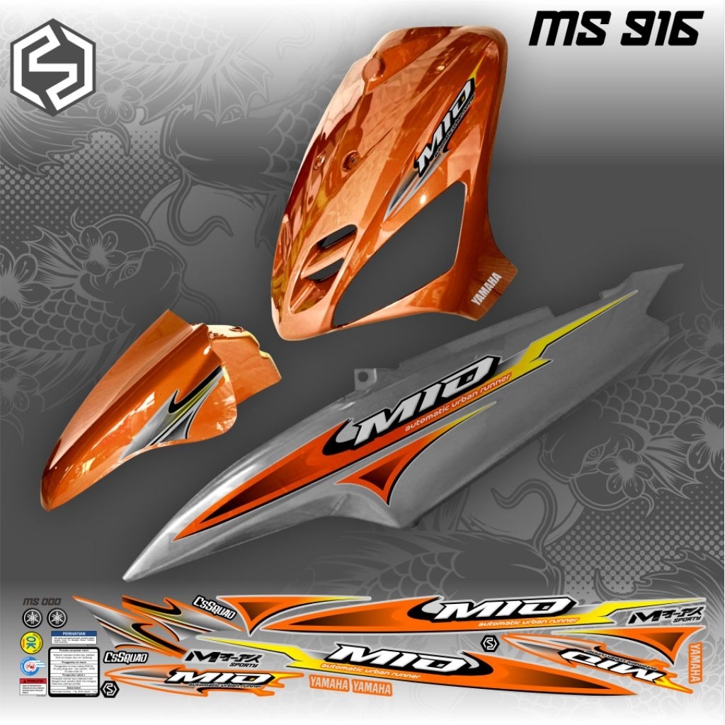 STRIPING VARIASI THAILAND MIO SPORTY/MIO SMILE MS 914/925