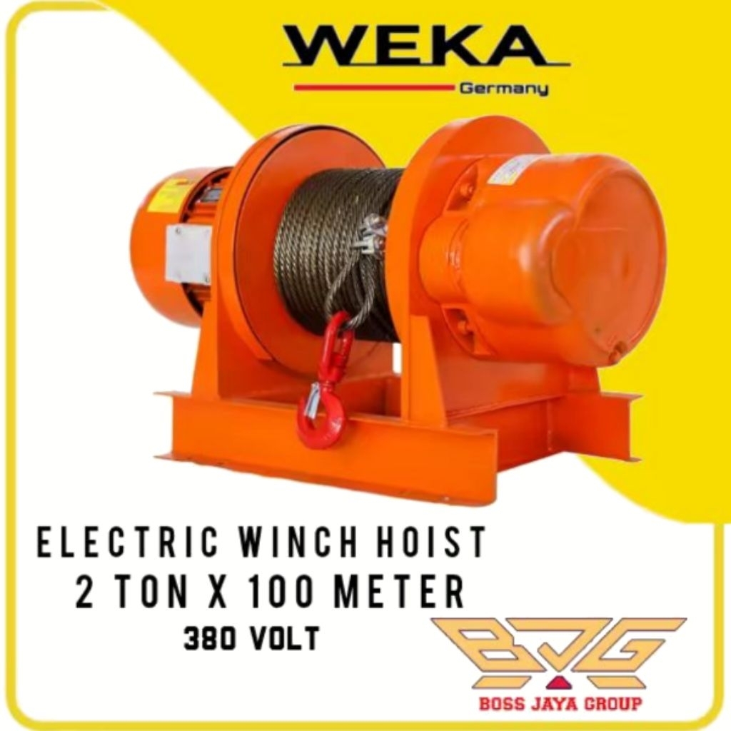 ELECTRIC WINCH 2TON X 100METER WEKA GERMANY