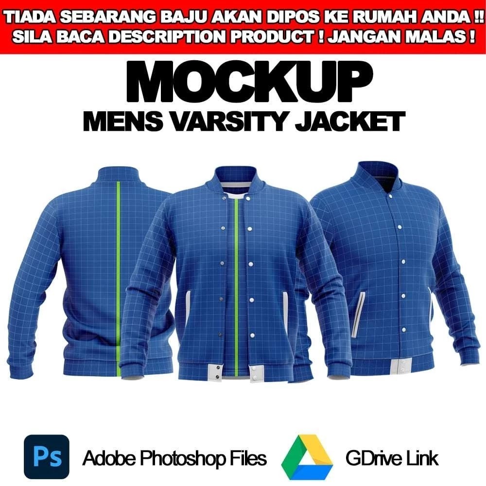 Mockup Jaket Versity Photoshop