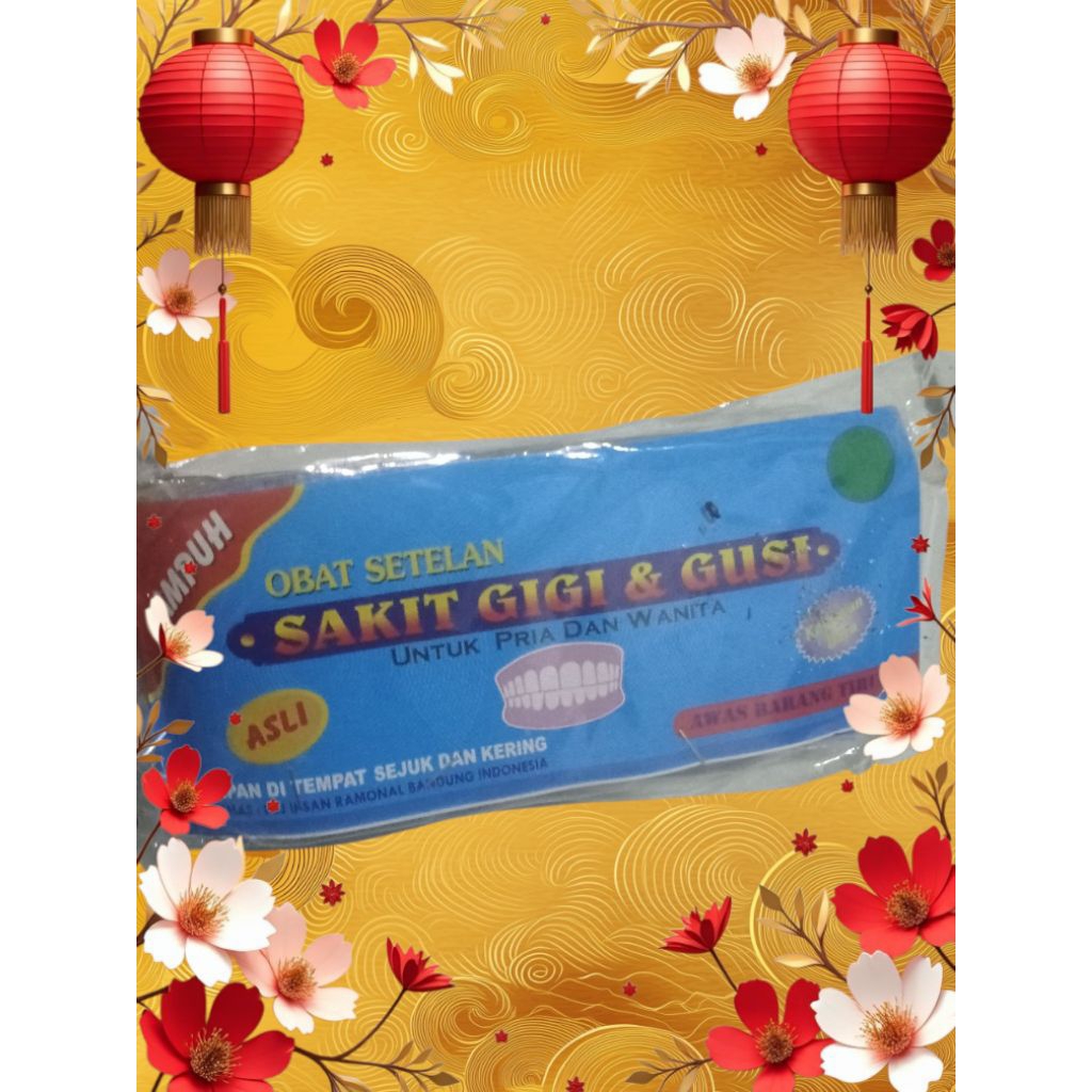 obat setelan sakit gigi & gusi.di pakai peria.wanita