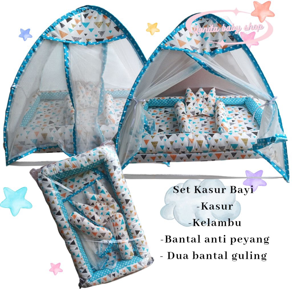 Unik Kasur Kelambu Bayi Set Lengkap