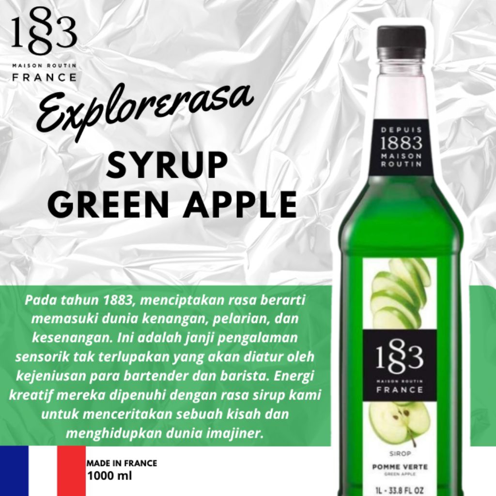 

1883 syrup green apple 1 liter