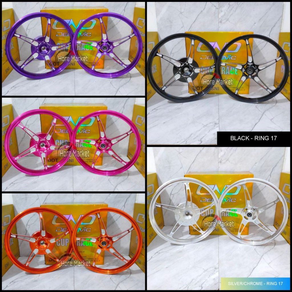VELG DELKEVIC KSPEED RING 17 - AEROX 155 NEW / OLD / NEW NMAX / NEO / TURBO / VARIO 125 150 / BEAT 1