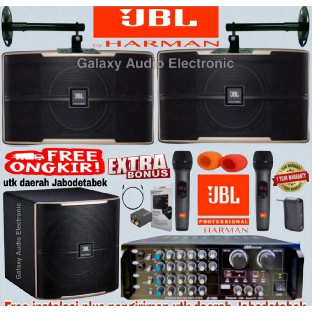 Paket Sound Karaoke Speaker JBL 10 Inch Lengkap (Top II)