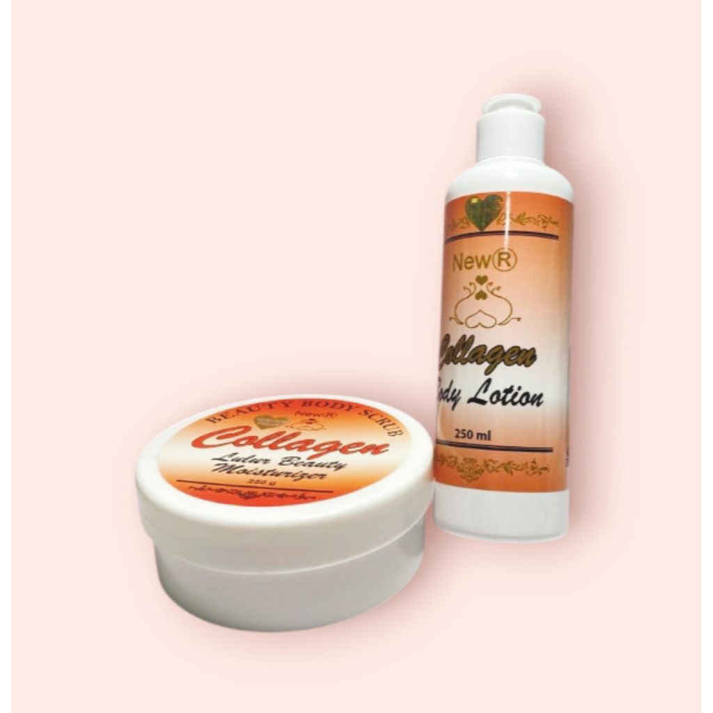 Paket Body Scrub collagen New NR 2in1 original