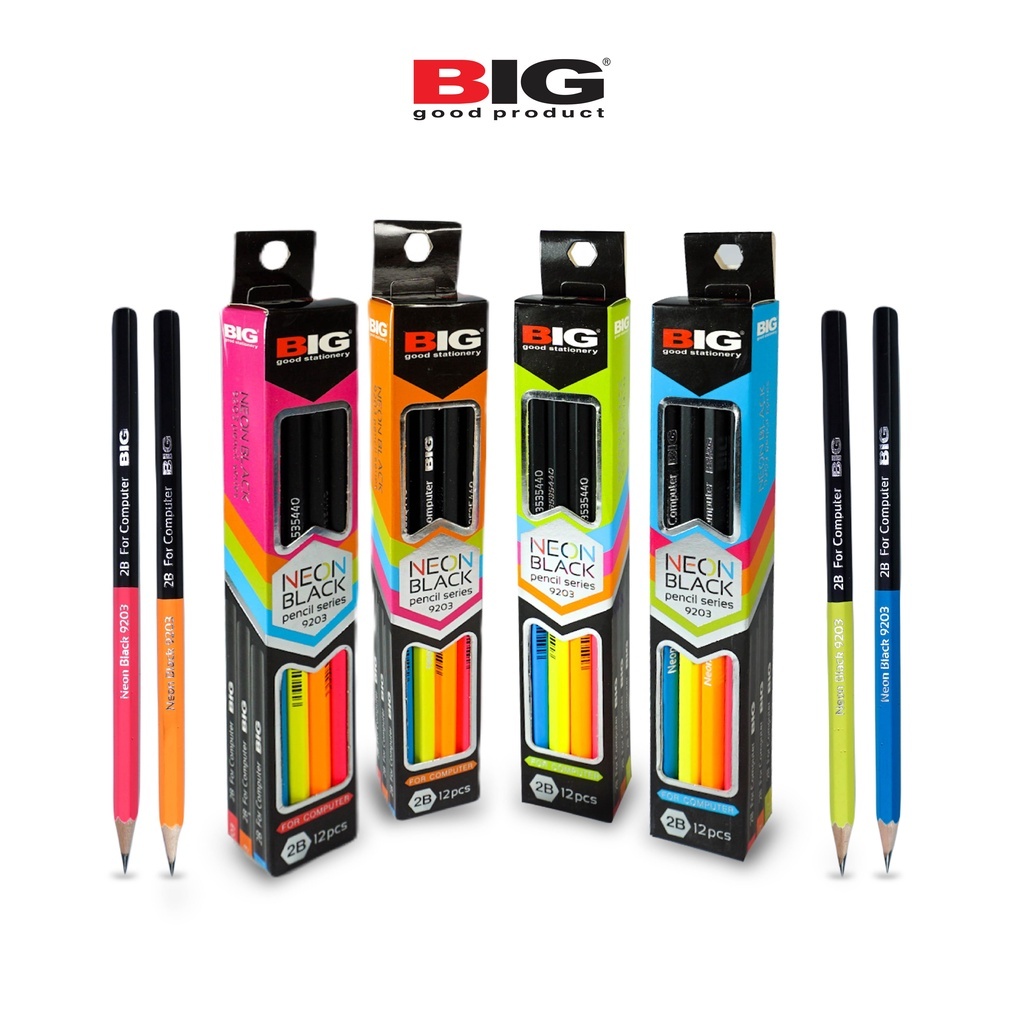 

PENSIL 2B BIG 9203 1PACK NEON BLACK