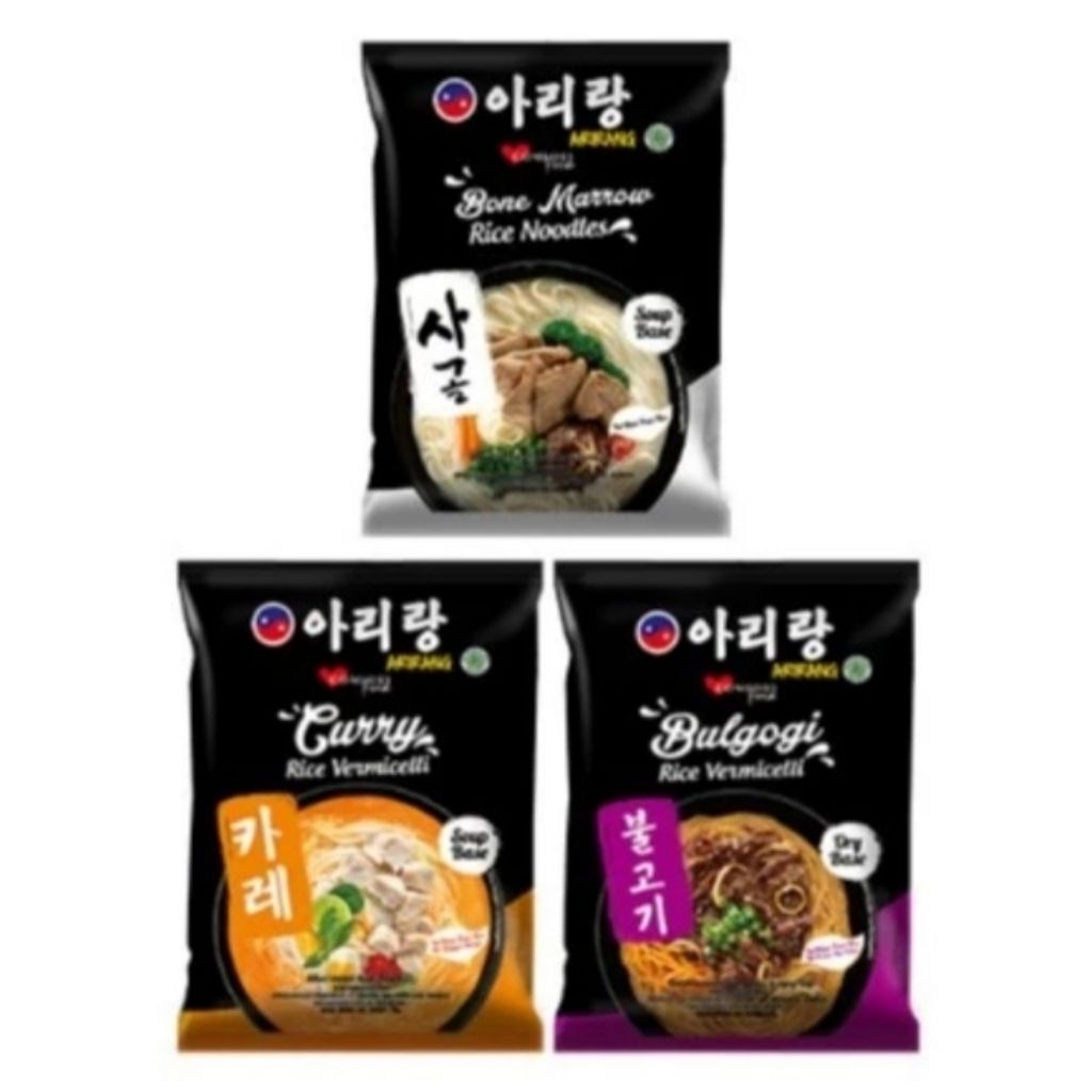 

Arirang Rice Noodles Bone Marrow, Rice Vermicelli Curry, Bulgogi 70 gr