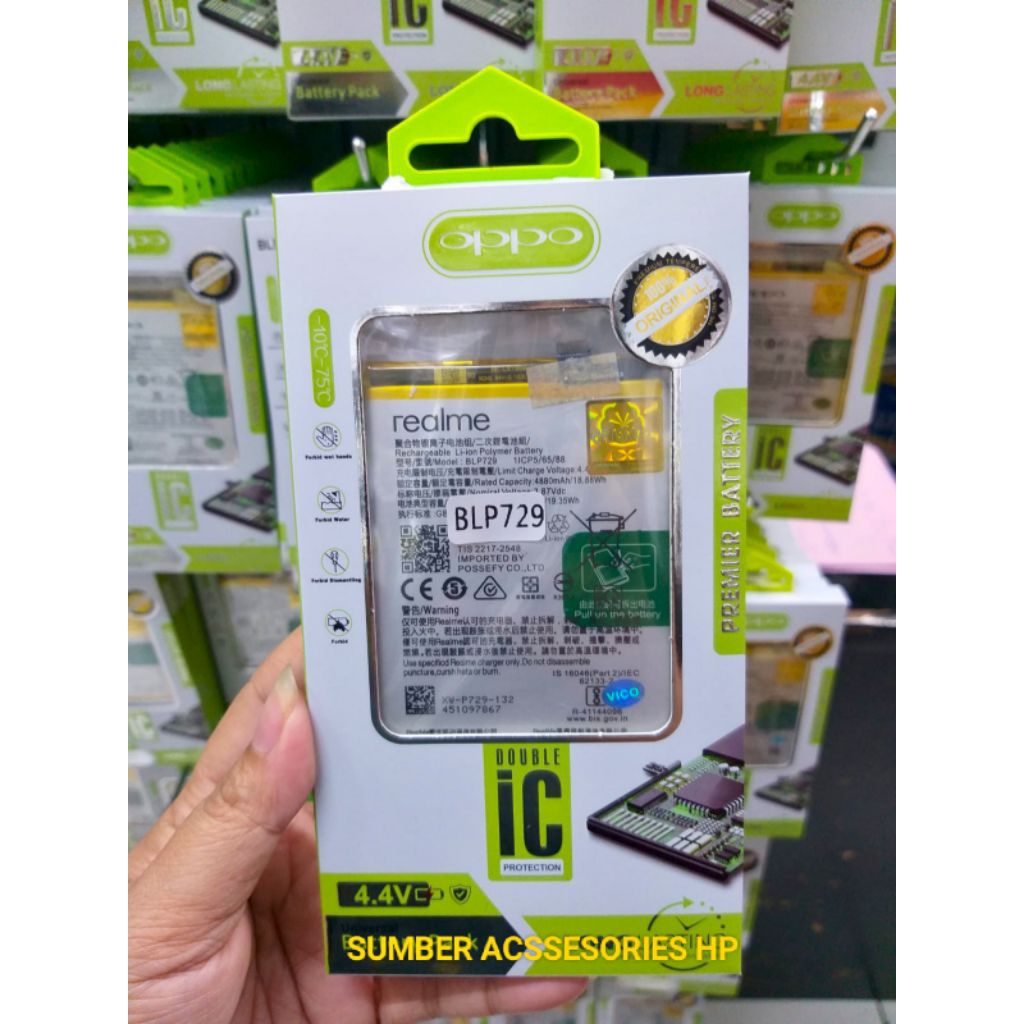 BATERAI BATTREY ORIGINAL OPPO REALME C3 , REALME C11 / BLP729 / BATERAI BATRE