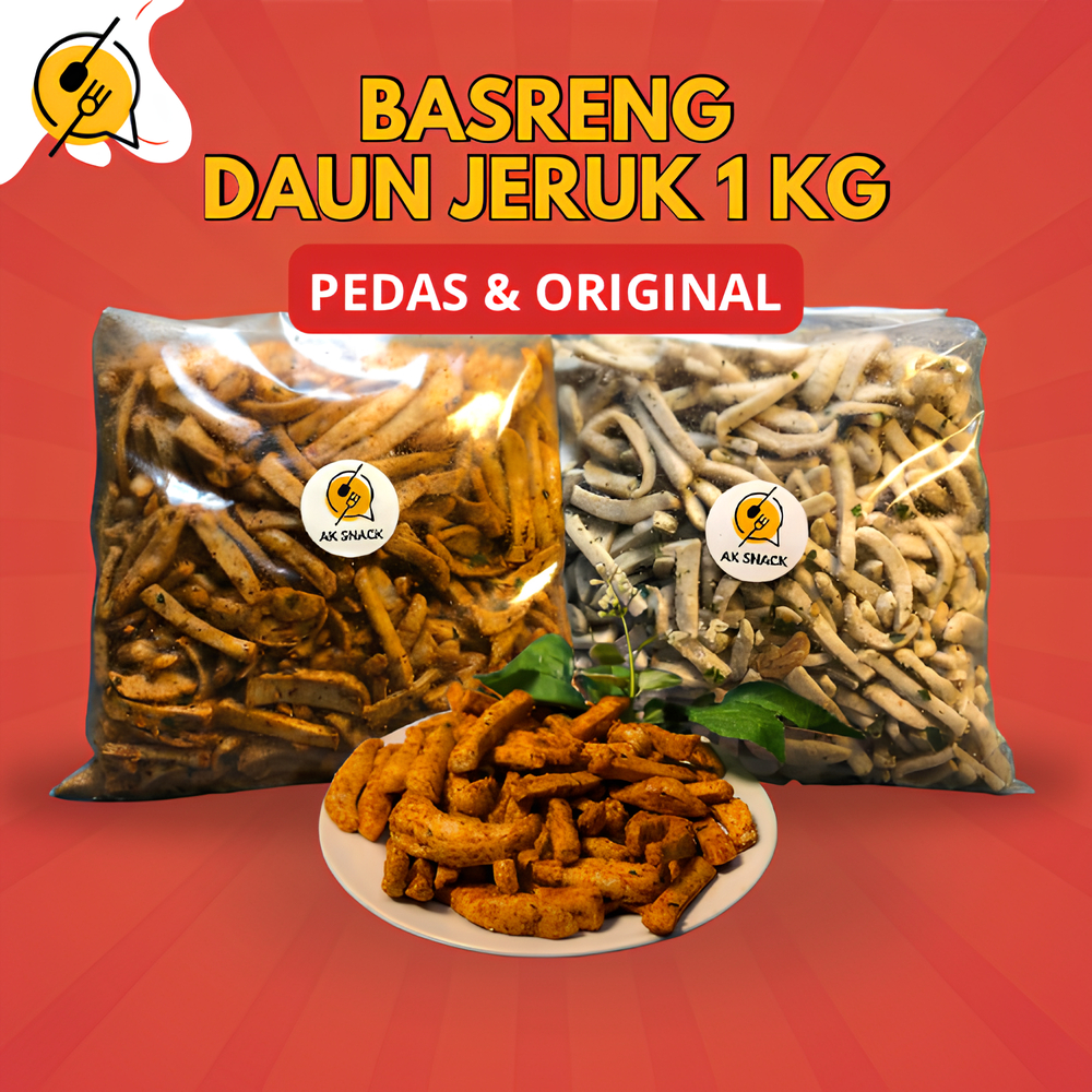 

VIRAL!! BASRENG PEDAS/ORI DAUN JERUK AKSNACK - 1 KG