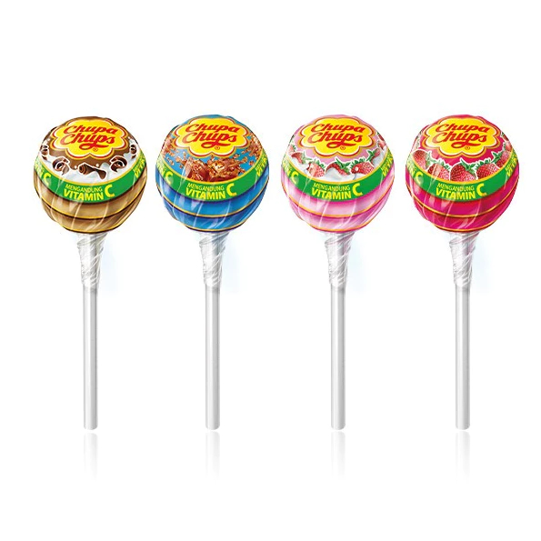 

[Belanja 25.000 Baru Diproses!] Chupa Chups Candy Lollipops Assorted Rasa Strawberry dan Cola 10.5gr