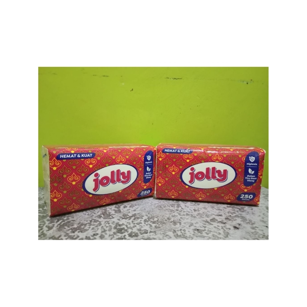[Paket 2 PCS]- Jolly Tisu 250 sheet/ Tisu Wajah 250 sheet/ Tisu Makan 250 sheet
