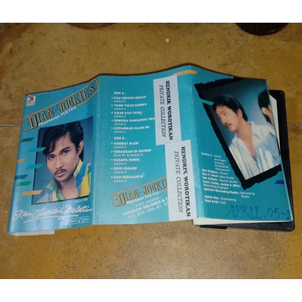 kaset pita:Dian.Jockie s.pramana poetra-Kau Seputih melati