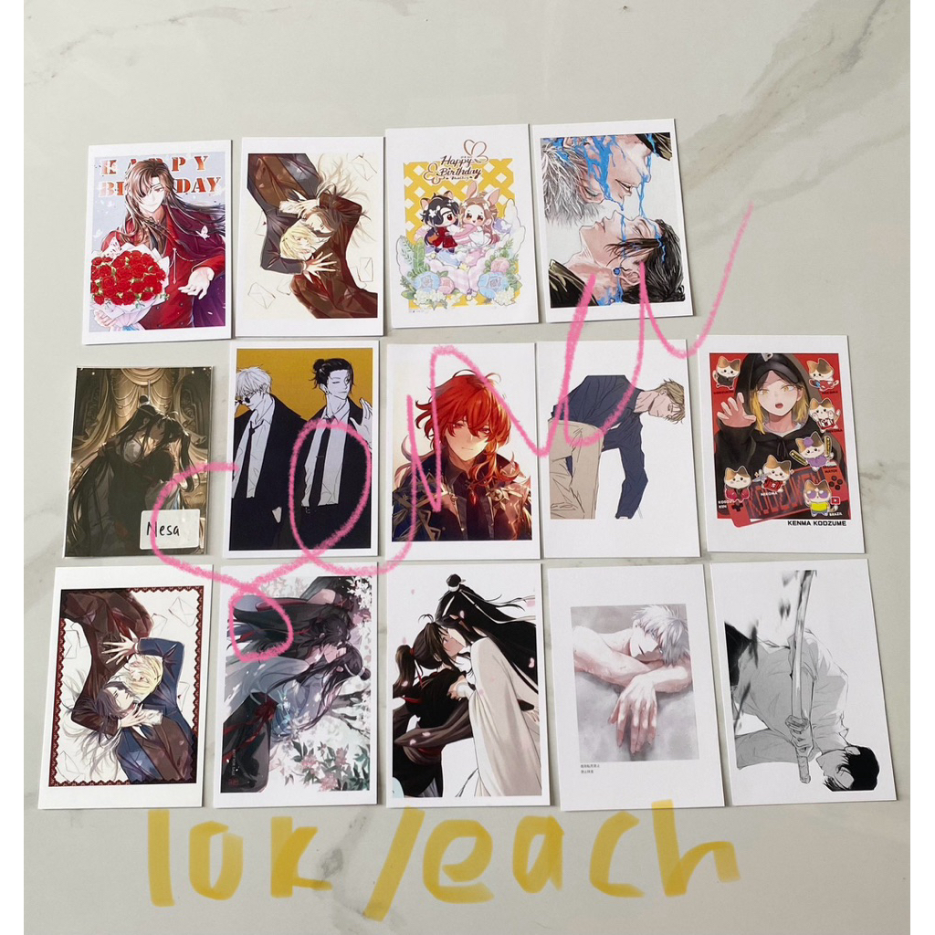 POSTCARD HAIKYUU JJK GENSHIN