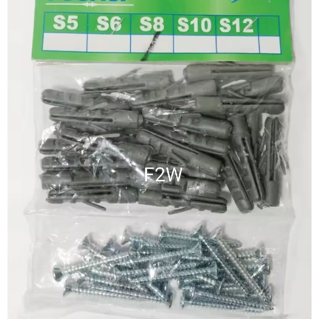 #S8 1SET SEKRUP + PLASTIK NYLON PENGENCANG SEKRUP UKURAN 8