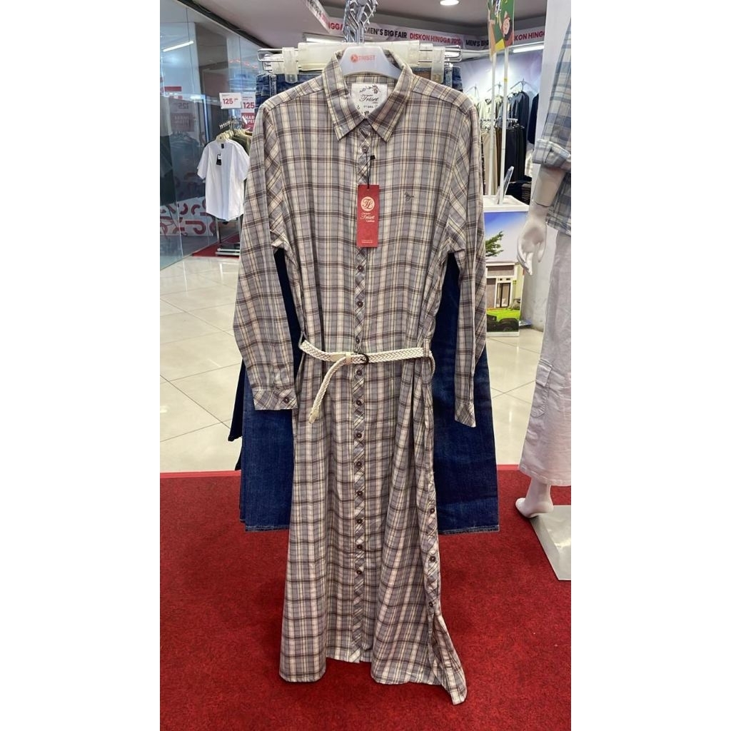 TRISET dress wanita original S M L XL