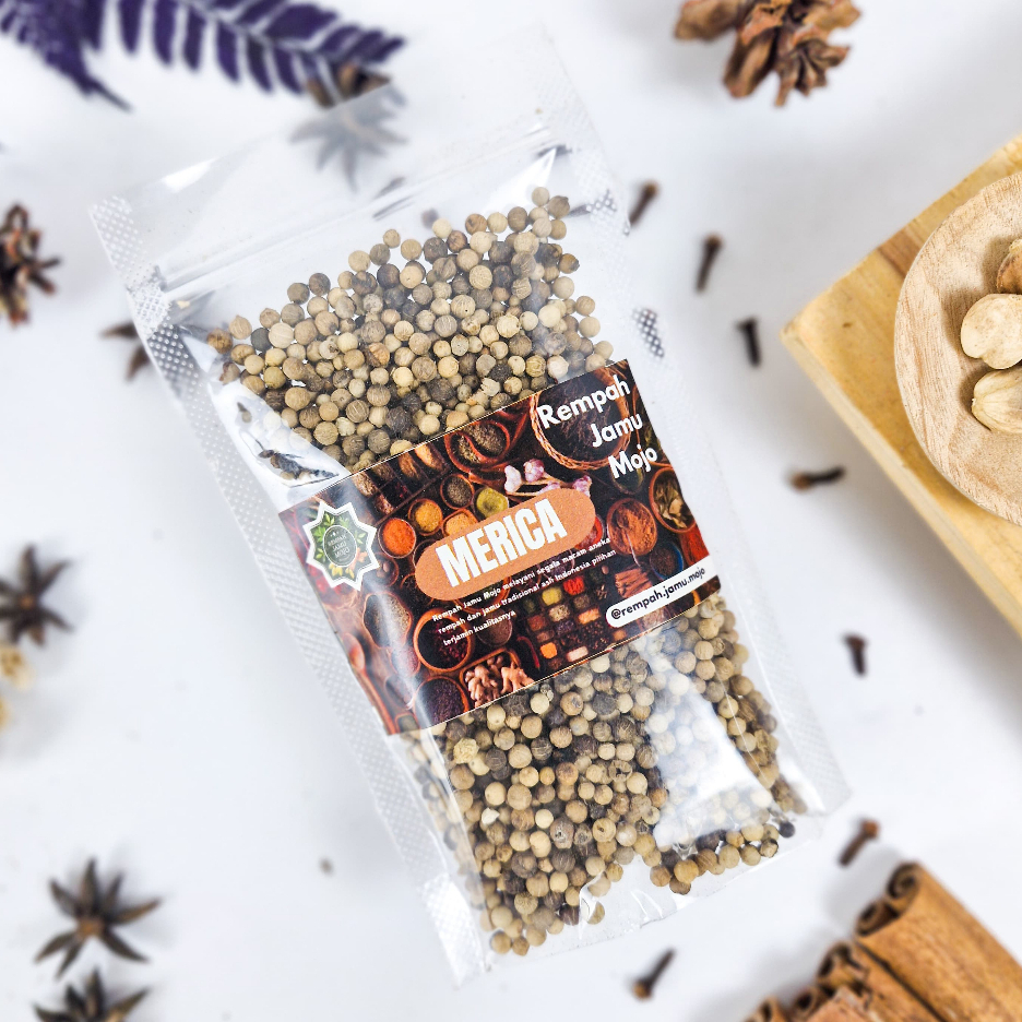 

Biji Lada Putih Putih Original 100gr Merica Putih Berkualitas Premium JSR