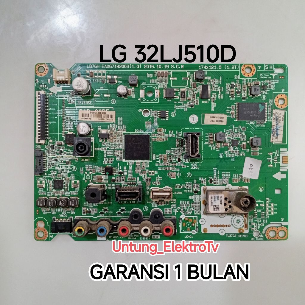 MB TV LG 32LJ510D MAINBOARD-MOTHERBOARD-MOBO-MODUL TV LG 32LJ510D