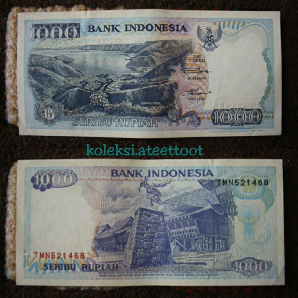 Uang Kertas 1000 Rupiah 1992