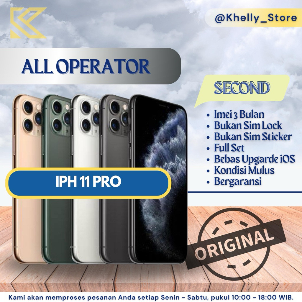 IP 11Pro 64GB 256GB 512GB ALL OPERATOR LCD ORIGINAL 100%