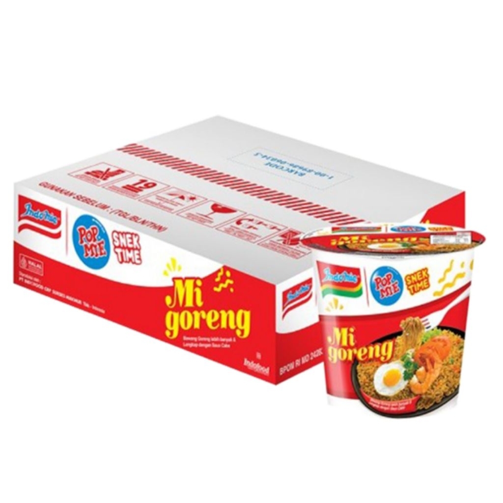

Pop Mie Mi Instan Cup Goreng isi 12 pcs x 43 gram KARTON