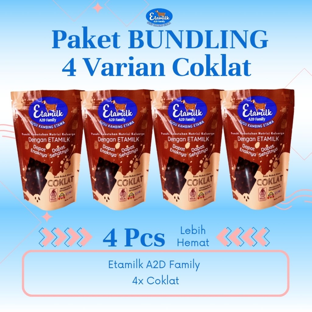 

Etamilk A2D Family Varian Coklat Bundling 4pcs