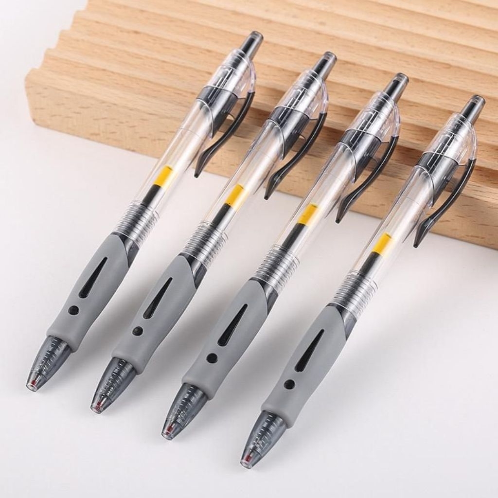 

[ 1 Lusin / 12Pcs ] Pulpen Gel MINI 0.5MM / Bolpain Bolpen Alat Tulis Kantor Sekolah Tinta Pen Pena Standart Warna Hitam