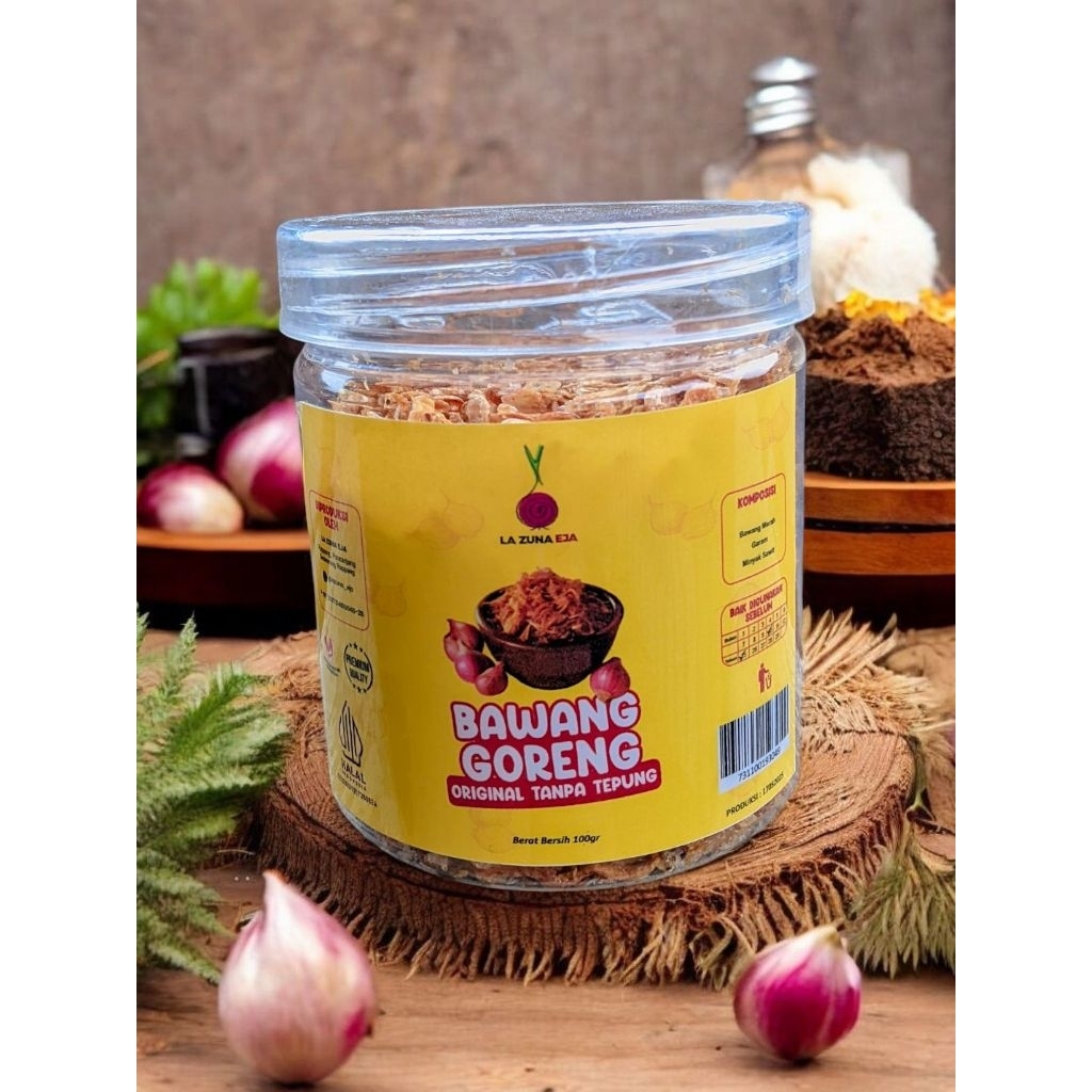 

Bawang Goreng Dijamin Asli 100% Tanpa Campuran Tepung - La Zuna Eja - 100grm