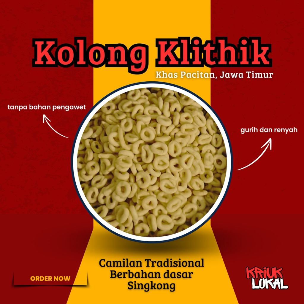 

[Cemilan Tradisional] Kolong Klithik Khas Pacitan | Oleh-oleh Khas Pacitan | Cemilan Olahan Singkong Asli |