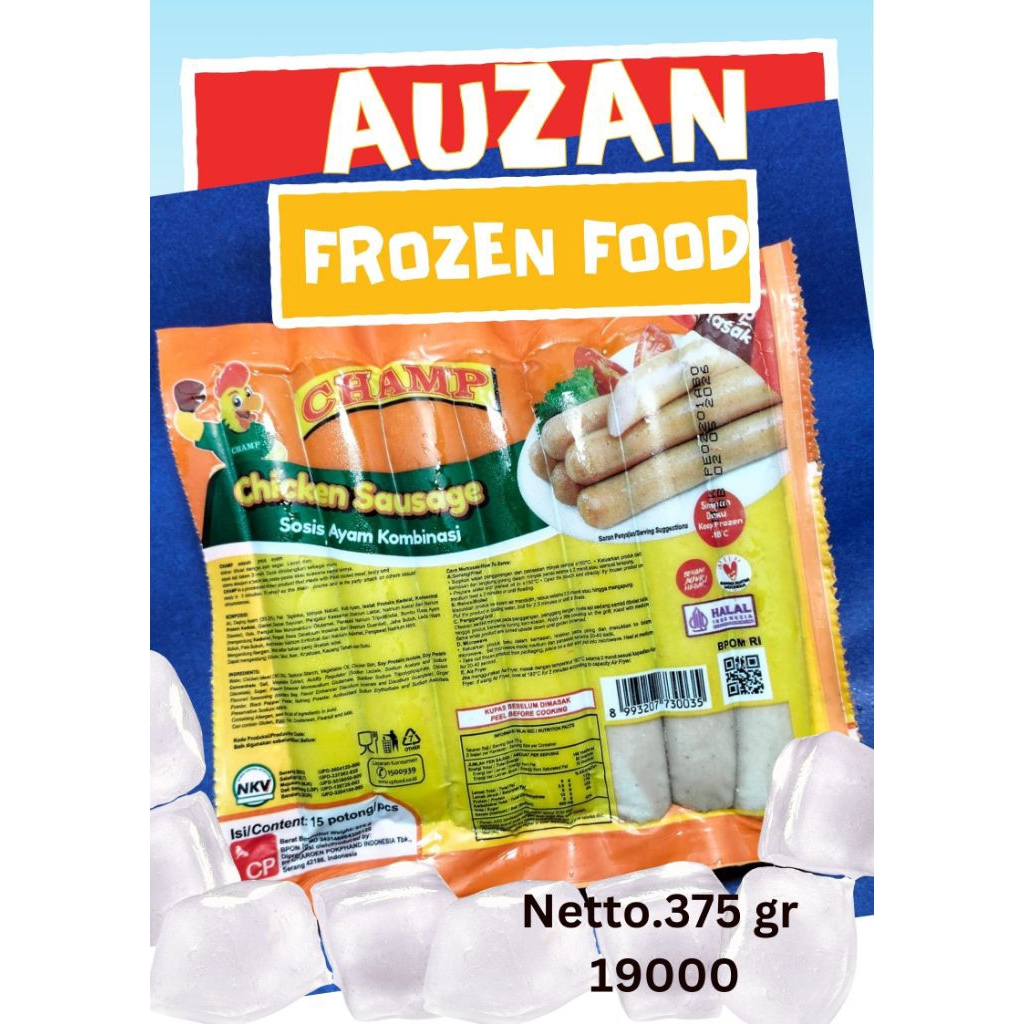 

Sosis Champ Ayam #FrozenFood #Makananinstan #siapsaji #anekafrozen#makananolahan