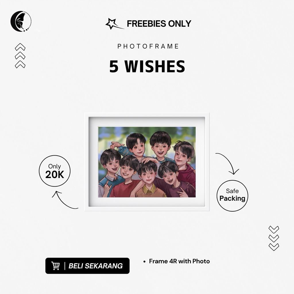 [ FREEBIES ONLY ] PHOTOFRAME 5 WISHES BY MWIZAMONAT