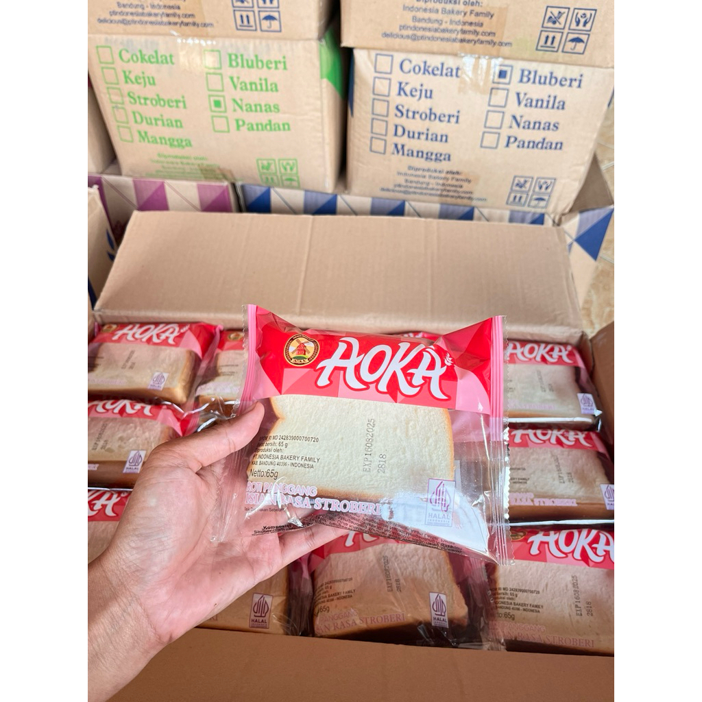 

roti aoka berbagai rasa