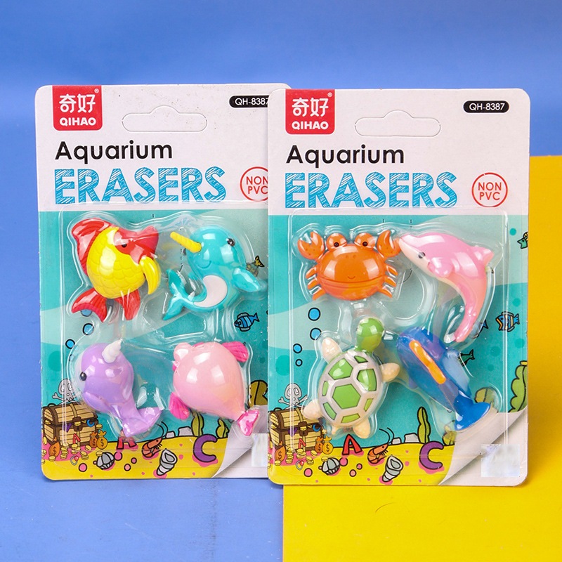 

8387 Set Penghapus Karakter Hewan Laut Ikan lumba-lumba Sensory play anak