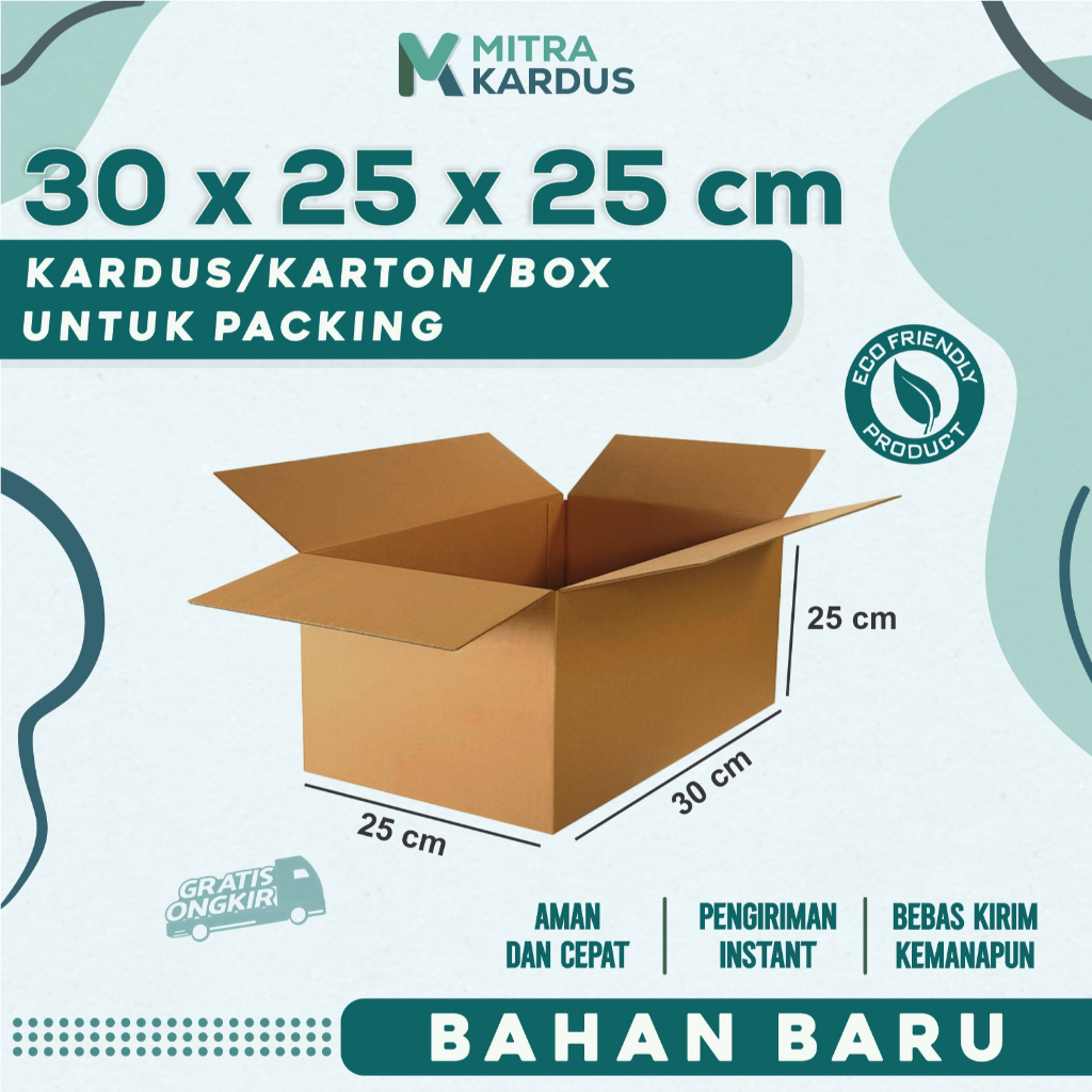 

kardus packing 30x25x25 cm / box karton corrugated single wall premium / Box Packing packing online