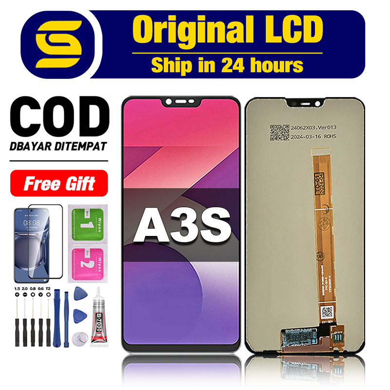 LCD FOR OPPO A3S Ori fullset asli touchscreen original 100% lcd For Glass Digitizer COD