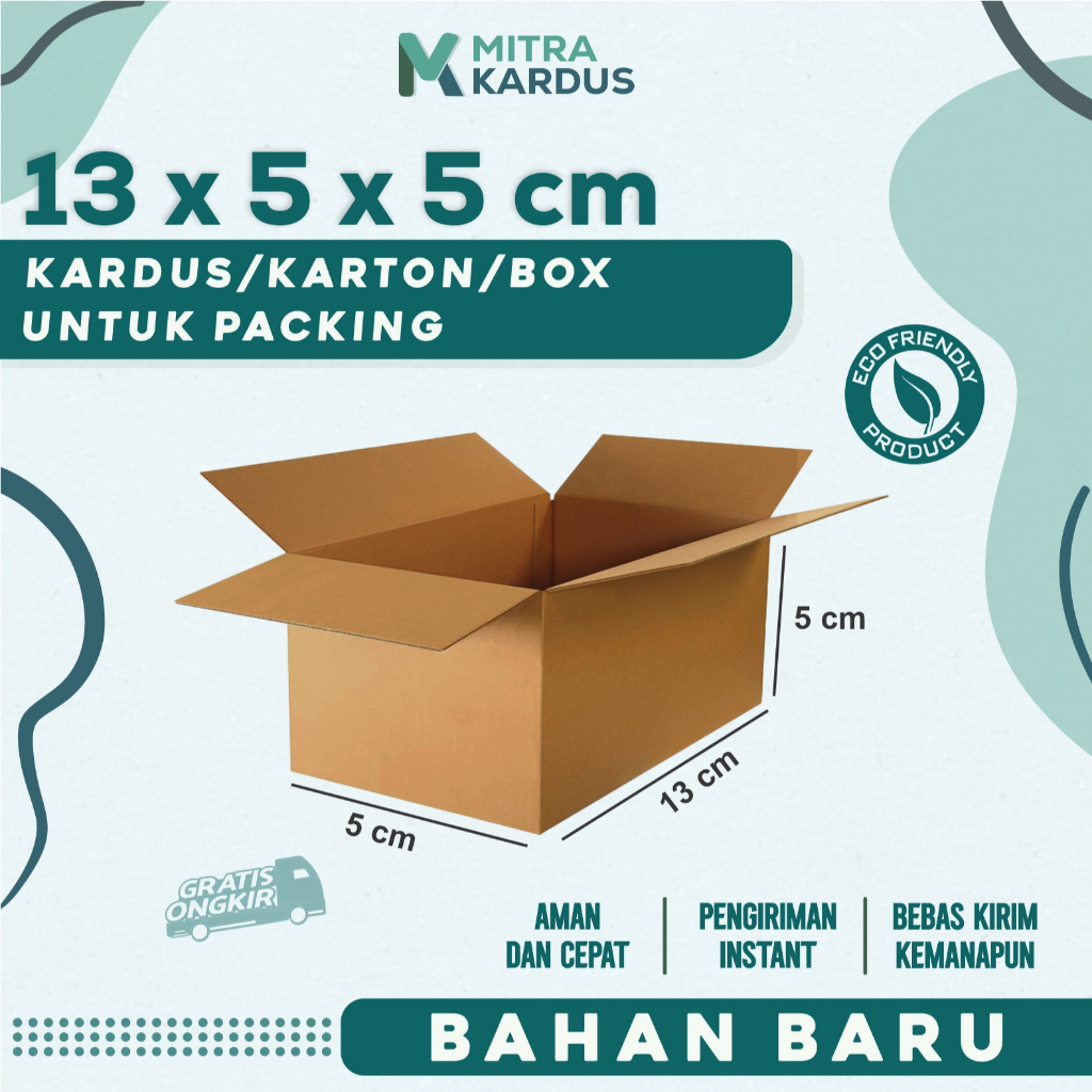 

kardus packing 13x5x5 cm / box karton corrugated single wall premium / Box Packing packing online
