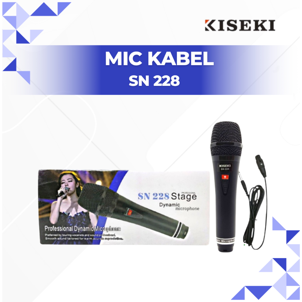 Kiseki Mic Kabel Sn-228 | Microphone Kabel Karoke | Mic Karoke Tipe Sn-228