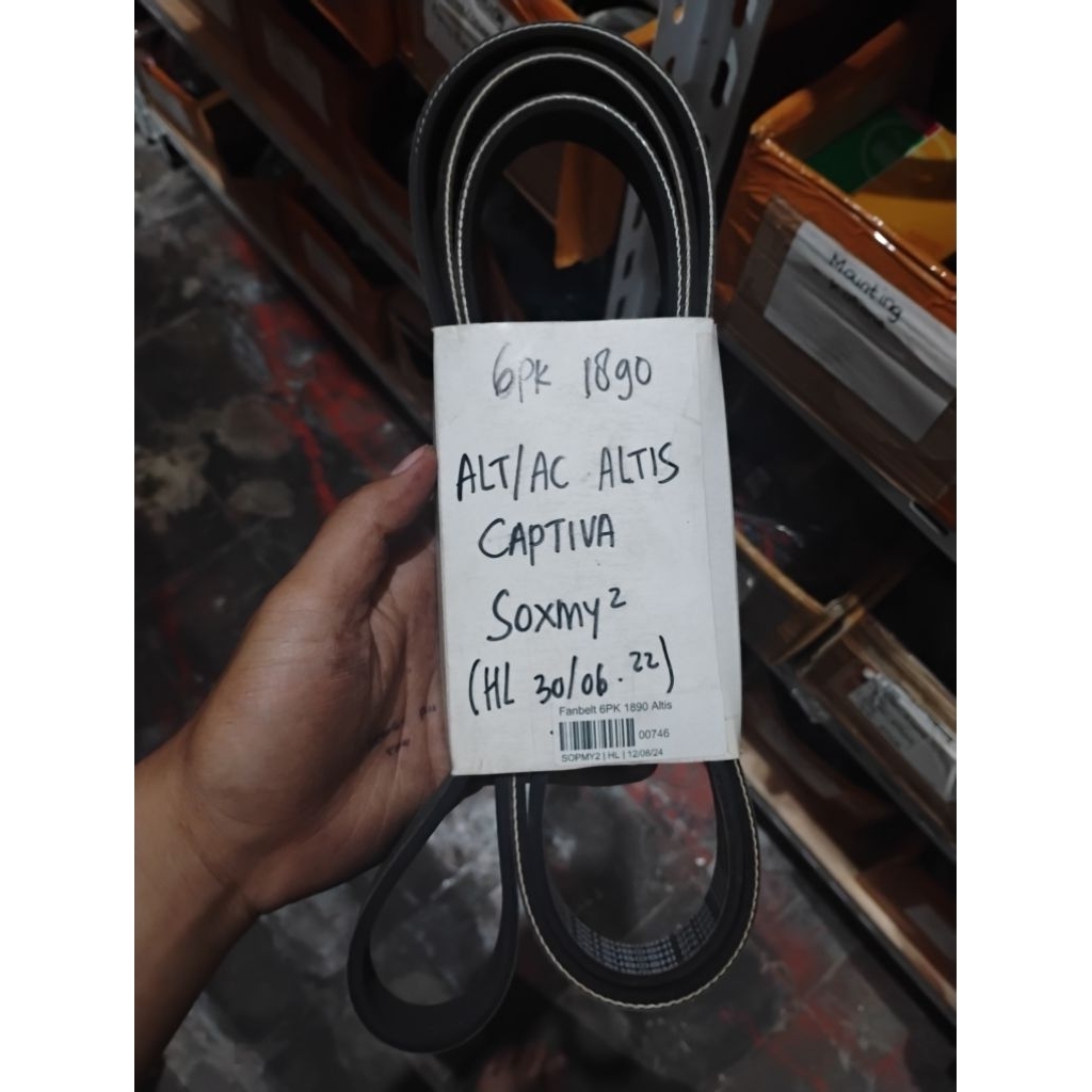 Fanbelt AC/Alternator Toyota Altis/Captiva 6PK1890