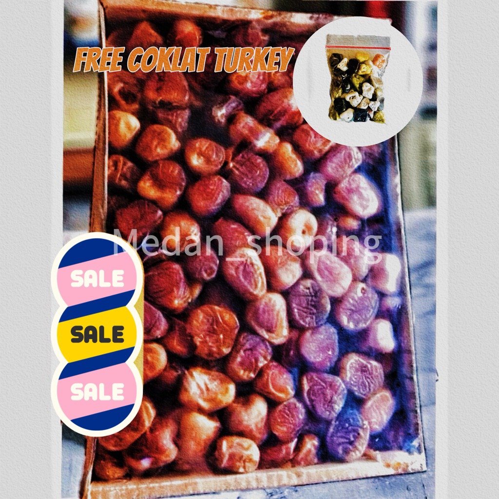 

KURMA SUKARI 3KG WRAPPING free coklat turkey (bungkus plastik)