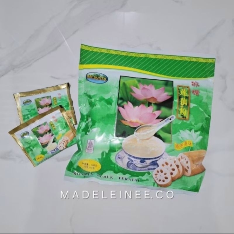 

MONSTA LOTUS ROOT STARCH | BUBUK TERATAI INSTAN 10Sachet x 30Gr (100% ORIGINAL)
