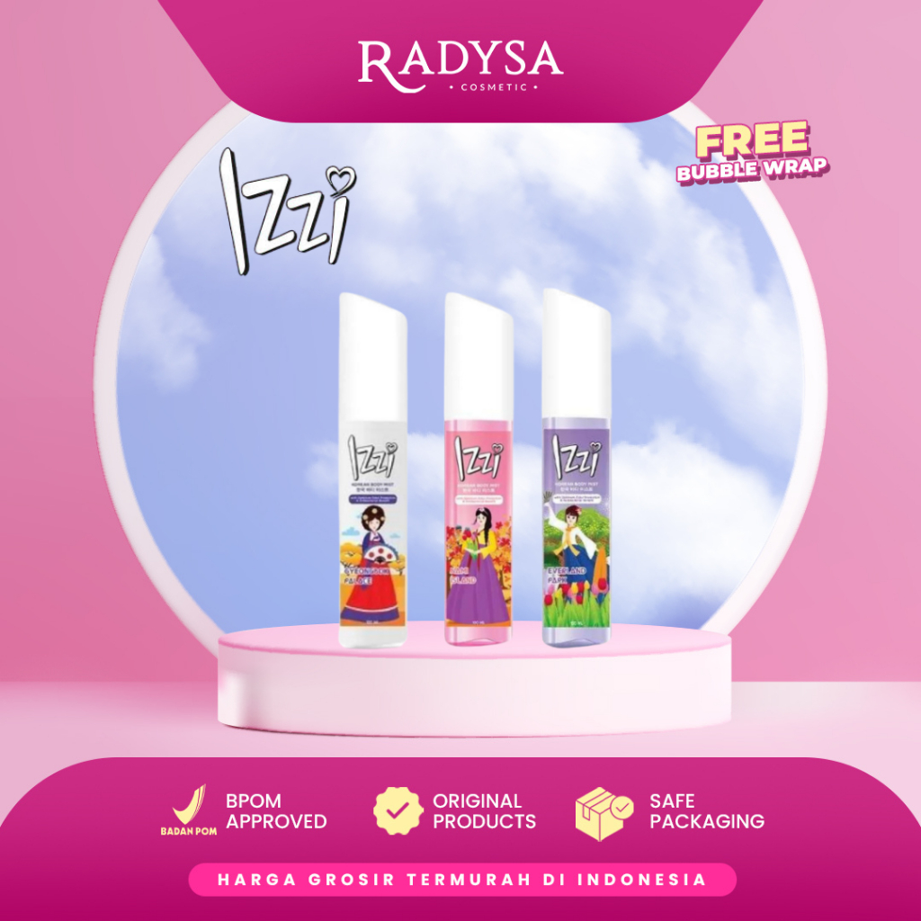 𝐑𝐀𝐃𝐘𝐒𝐀 - Izzi Korean Body Mist Parfum Wanita 100ml / Cologne Gel Korean 100ML