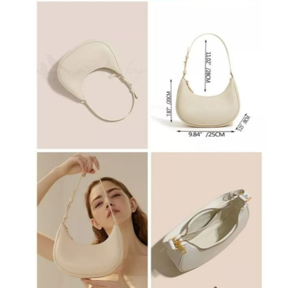 LQX_Shoulder Bag/Tas Bahu Wanita Berbahan Bottega/Tebal PREMIUM Model Retro Classic Vintage