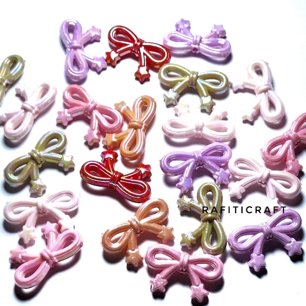 

(3pc) Pita Bintang Glossy Kilap Pastel Cerah || RafitiCraft
